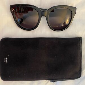 Celine Polarized “Baby Audrey” Oversize Sunglasses